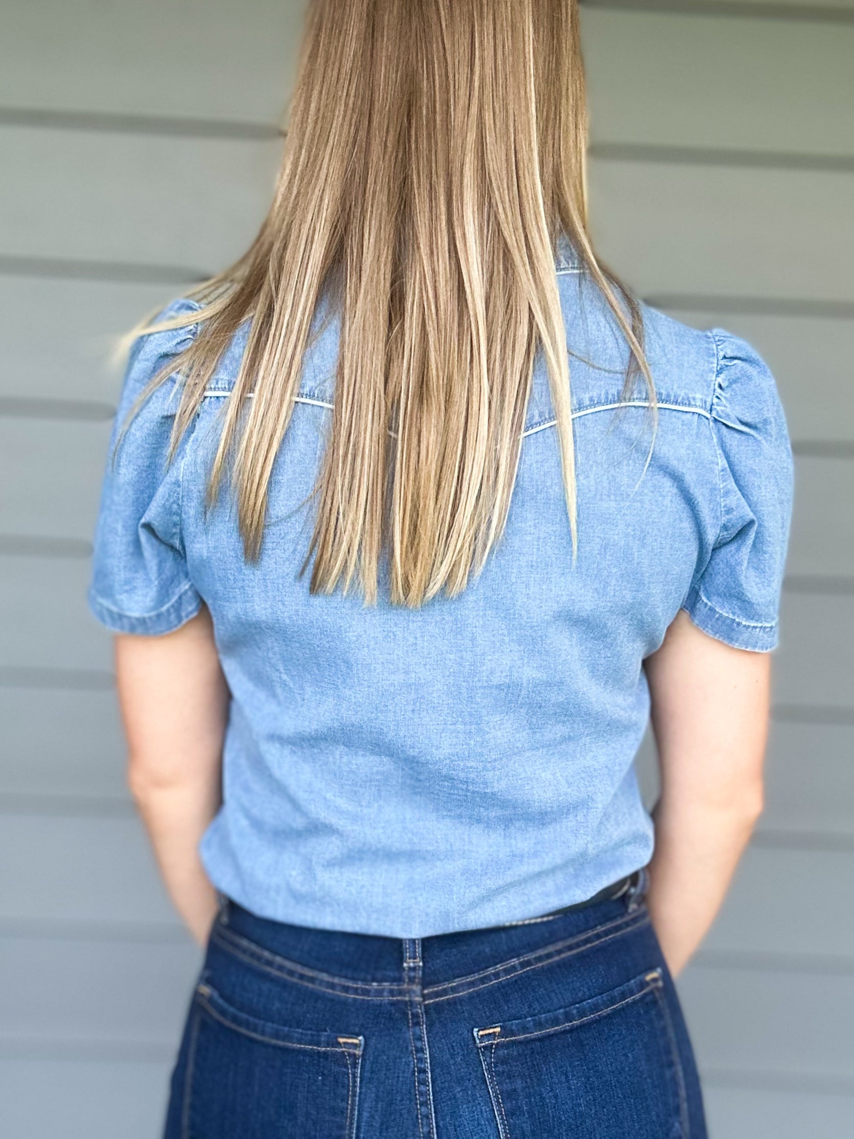 Denim Darlin Button Up
