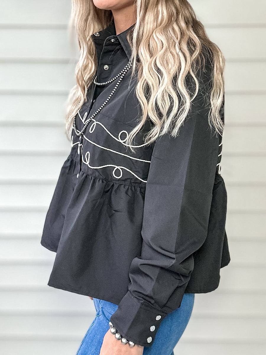 Loopty Lou Long Sleeve (Black)