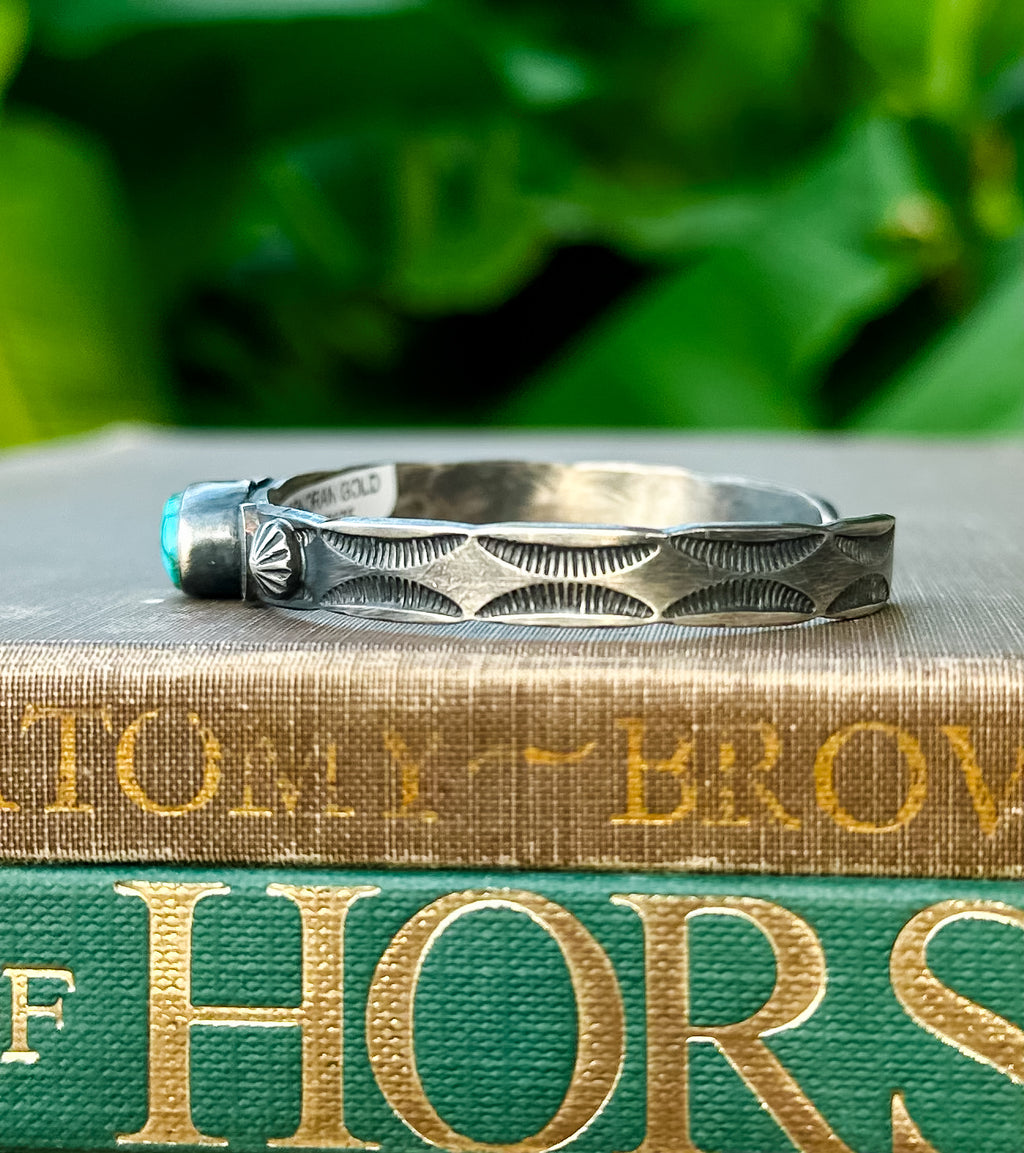 Navajo Handmade Sonoran Gold Cuff