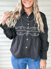 Loopty Lou Long Sleeve (Black)