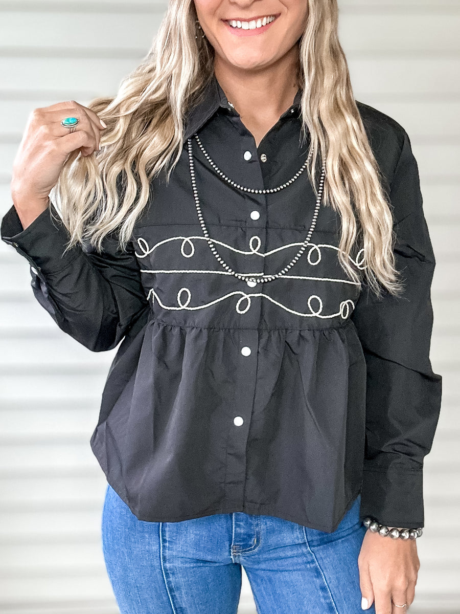 Loopty Lou Long Sleeve (Black)