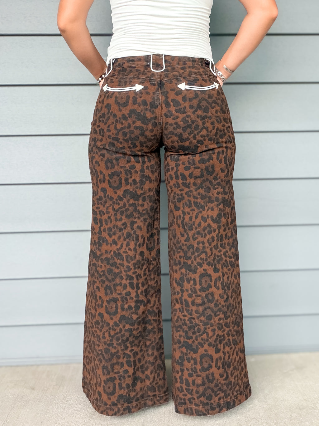 Lasso The Leopard Wide Leg Jeans