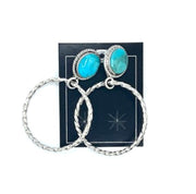 Kingman Post Hoop Earrings