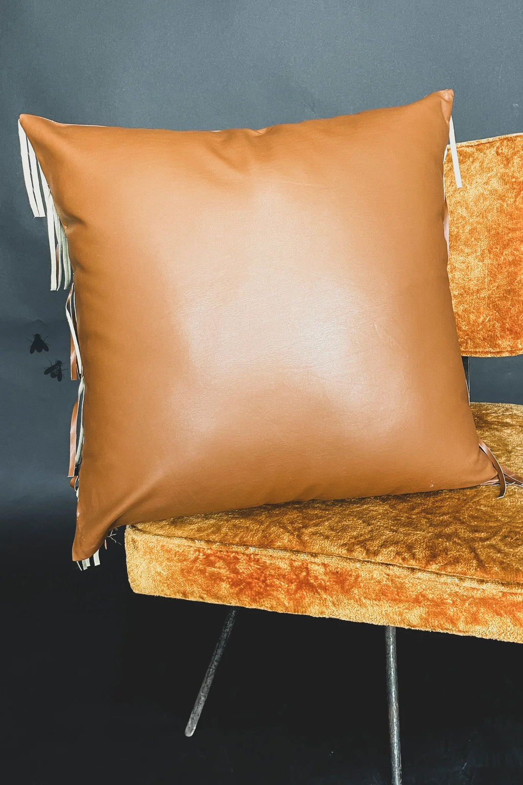 Fringe Flair Pillow Case (Saddle)