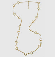 Gold Long Bit Necklace