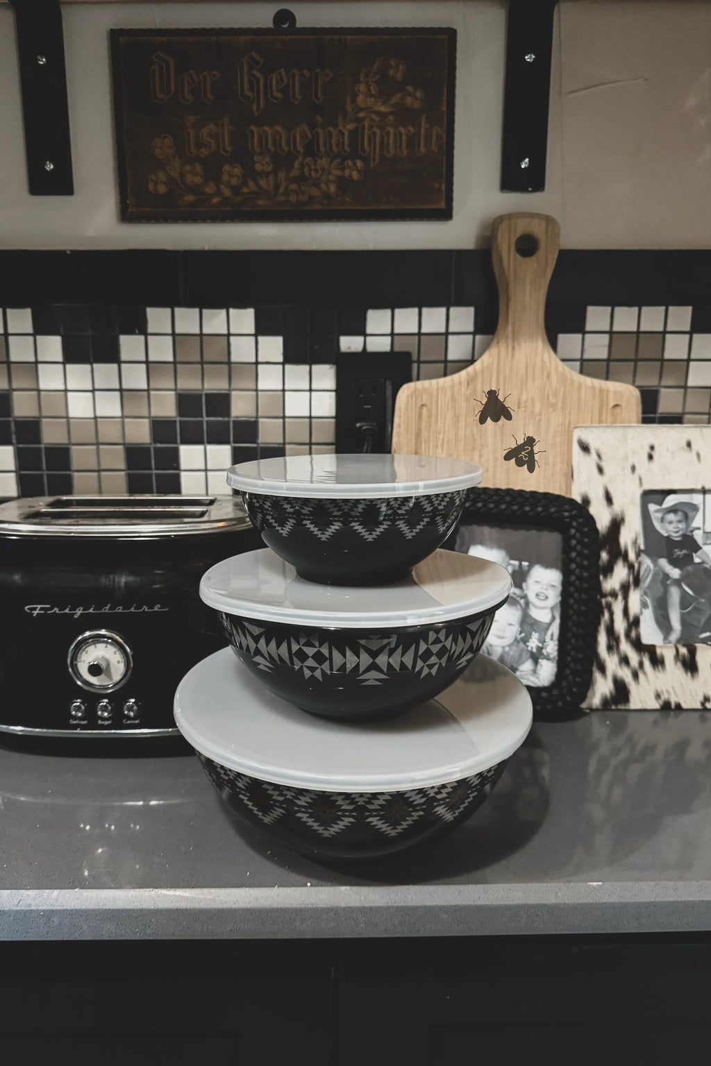 Aztec Bowl Set (Black)