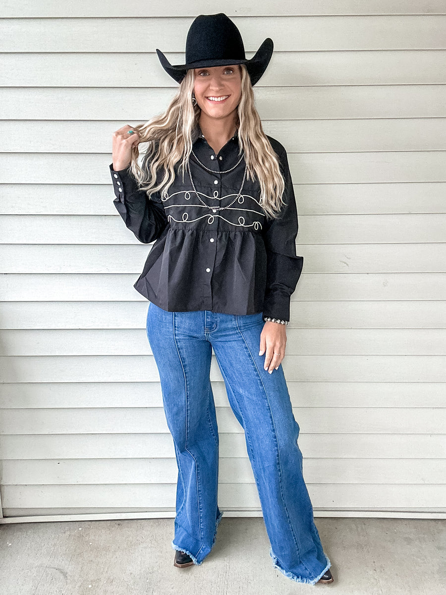 Loopty Lou Long Sleeve (Black)