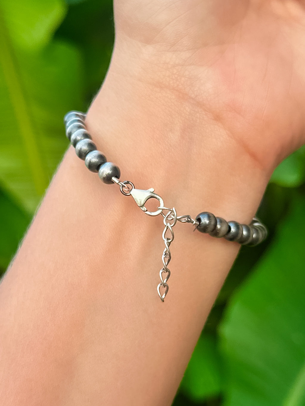6mm Sterling Silver Pearl Bracelet