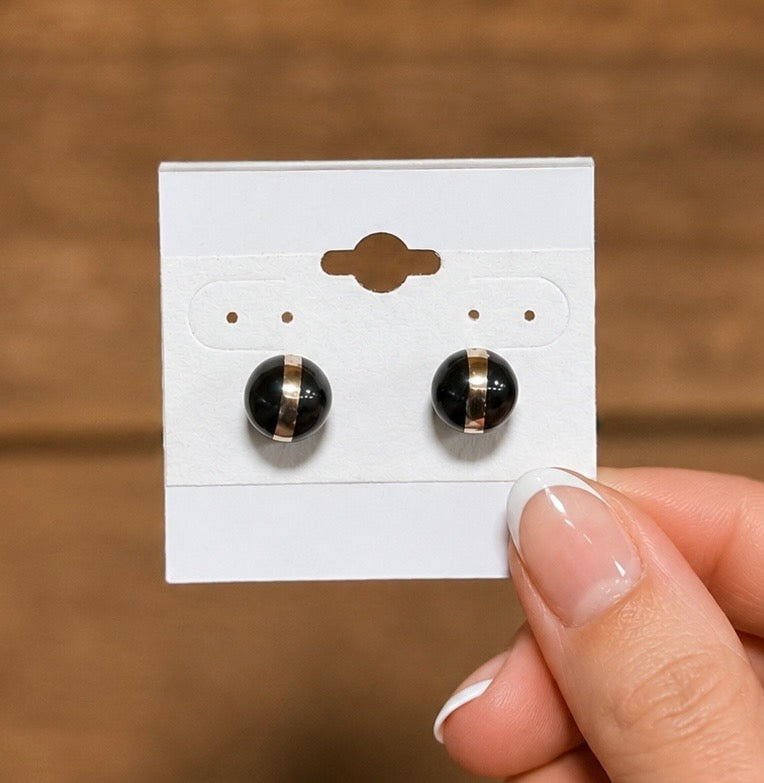 10mm Sterling Silver Pearl Stud Earrings
