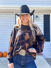 Copper Cowboy Reversable Sweater