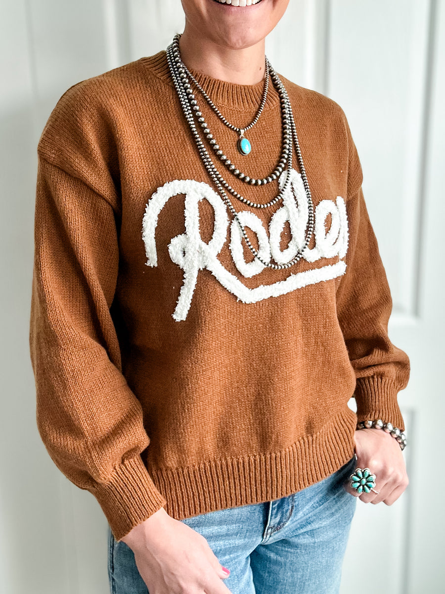 Rodeo Puff Sweater (Brown)