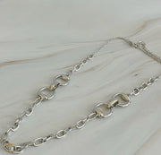 Double Bit Necklace (Silver)