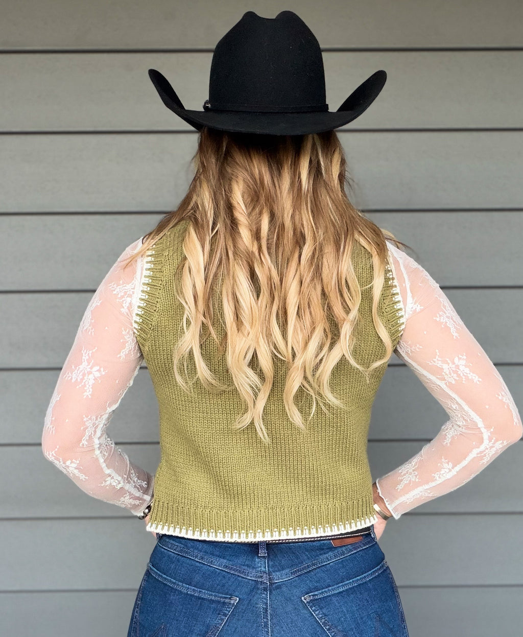 Rodeo Knit Top (Green)