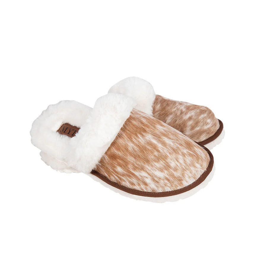 Cowhide Slippers (Brown)