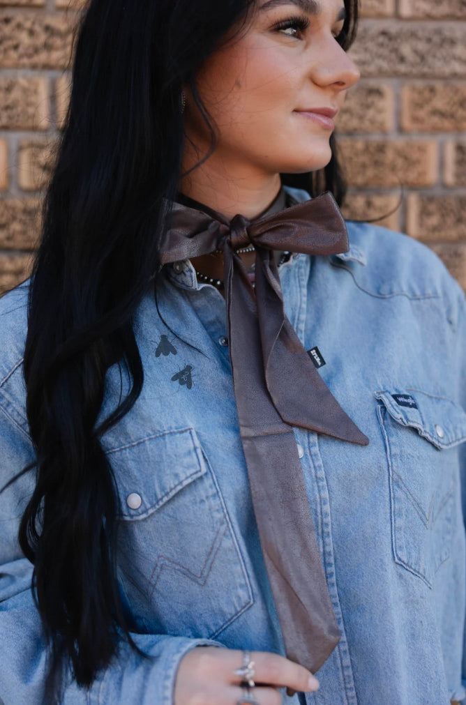 Leather Lux Twilly (Chocolate)