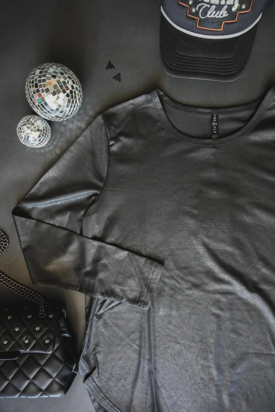 Leather Lux Long Sleeve (Black)