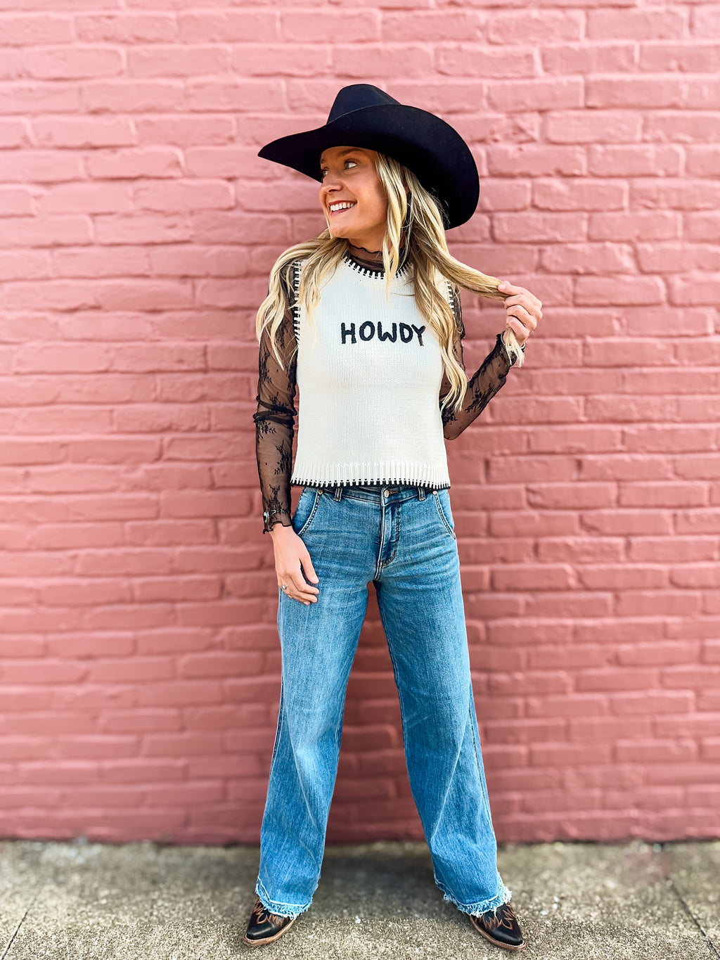 Howdy Knit Pullover Sweater