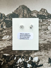 Zuni Handmade Flower Earrings
