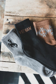 Brown Western Socks