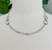 Double Bit Necklace (Silver)
