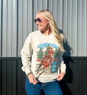 Mrs. Clause Barrel Racing Crewneck (Seasonal Item Non-Returnable)