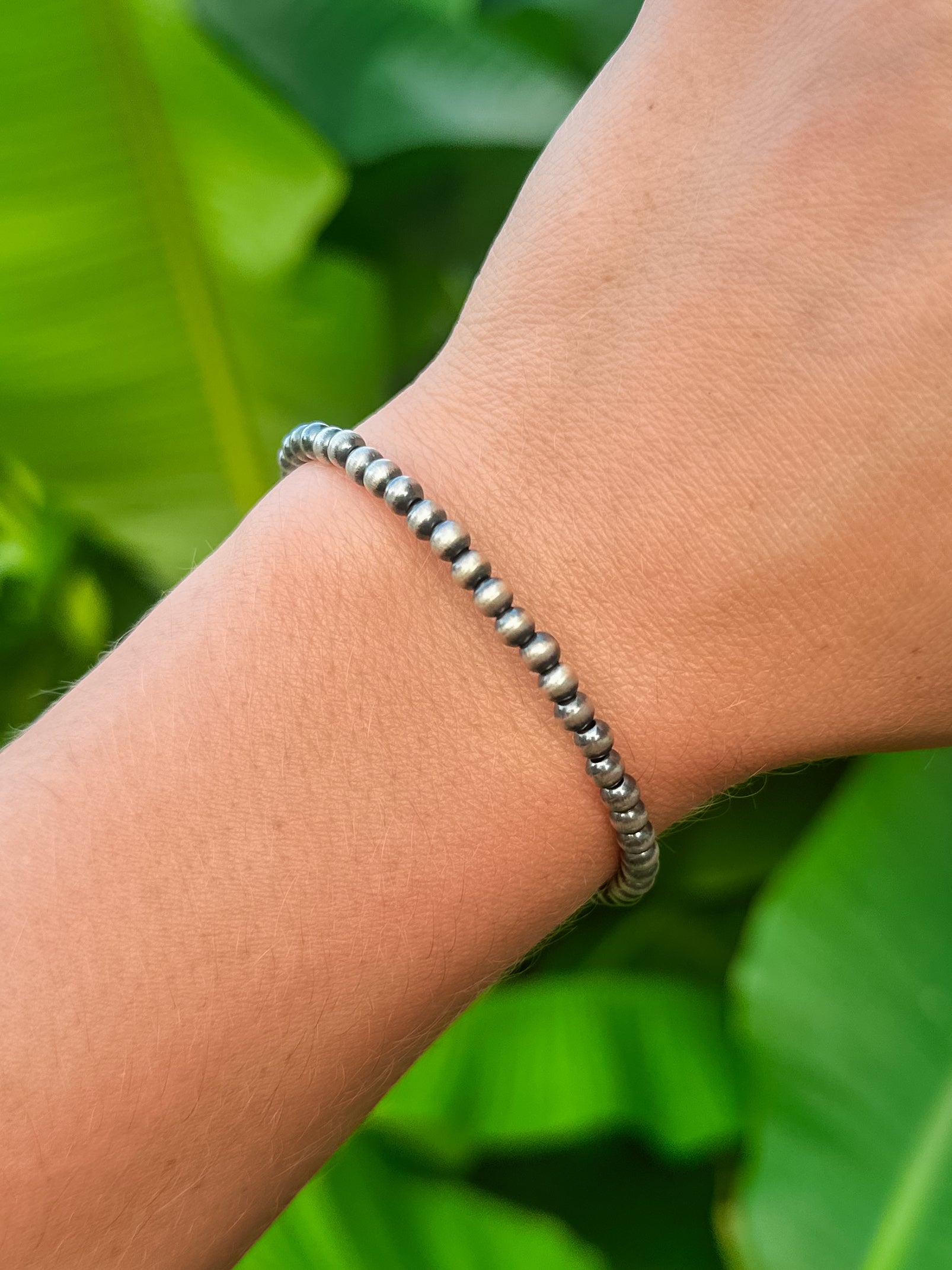4mm Sterling Silver Pearl Bracelet