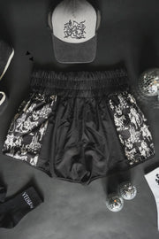 Short Round Athletic Shorts (Black)