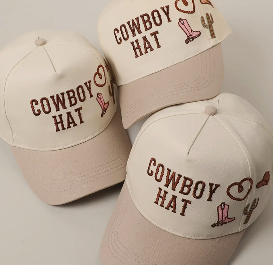 Cowboy Hat Charm Trucker Hat