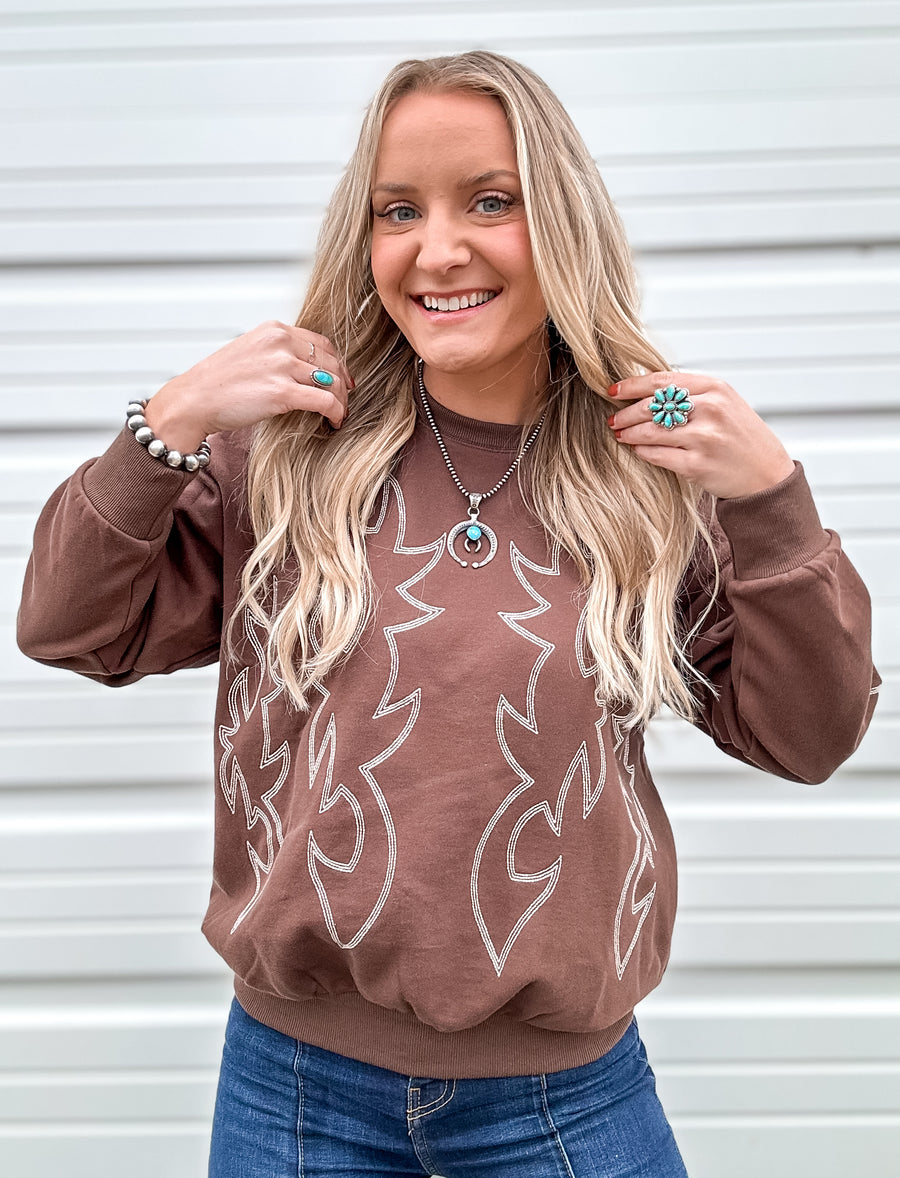 Bootstitch Sweatshirt (Brown)