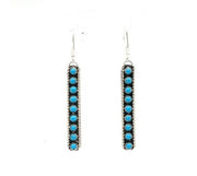 Navajo Handmade Kingman Dangle Earrings