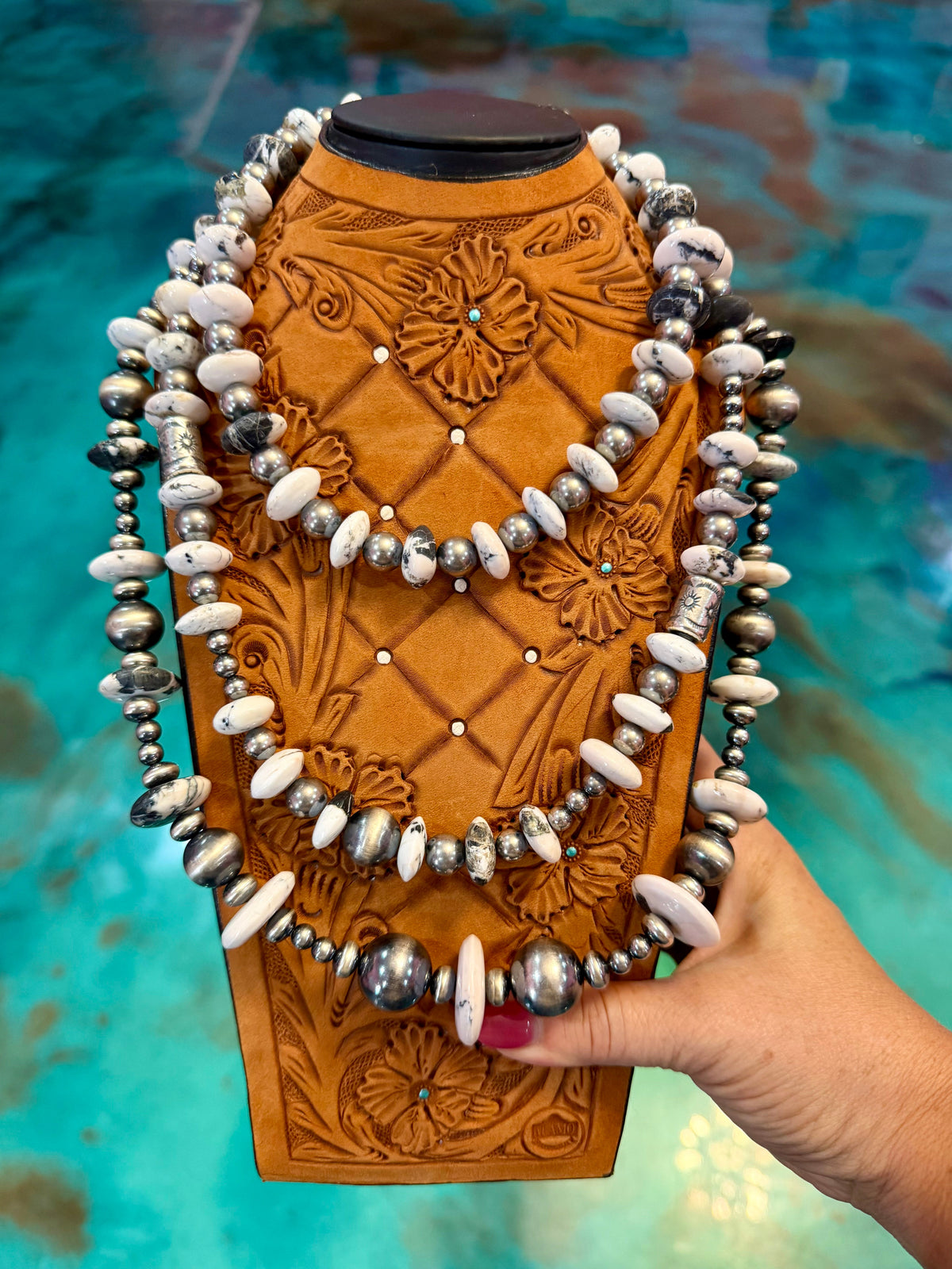 One Time Pieces – High-Quality White Buffalo & Sterling Silver Necklaces