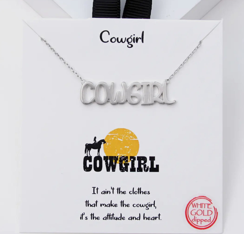 Cowgirl Necklace (Silver)