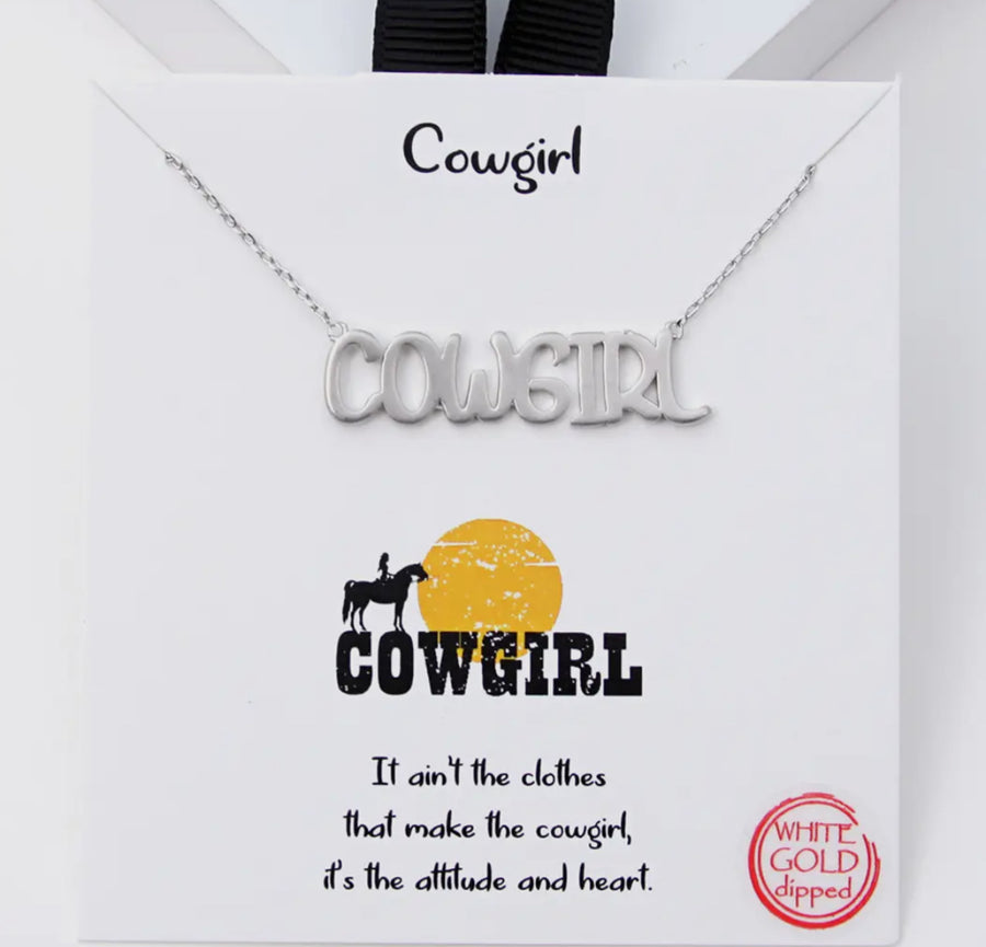 Cowgirl Necklace (Silver)
