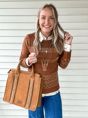 Longhorn Sweater (Cinnamon)