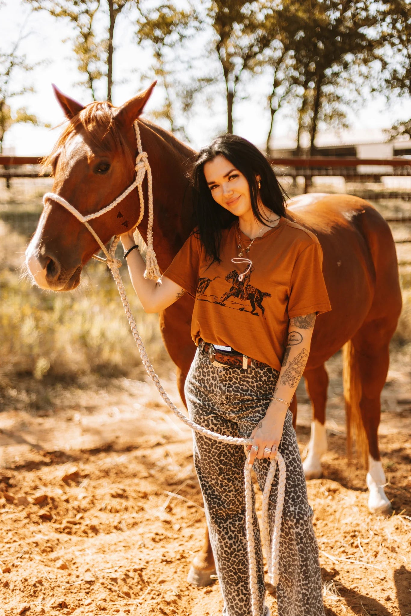 Ridin And Ropin Tee