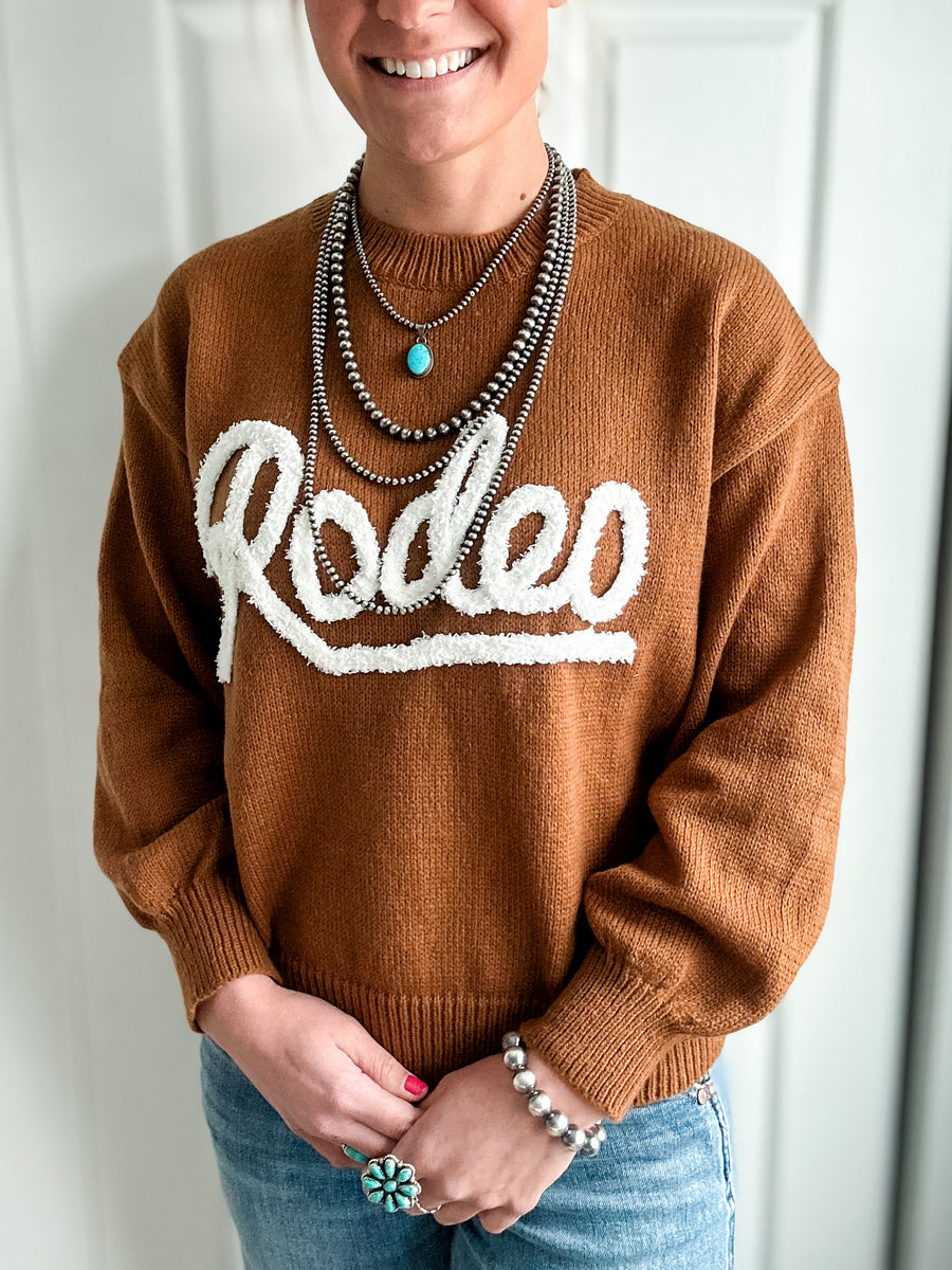 Rodeo Puff Sweater (Brown)