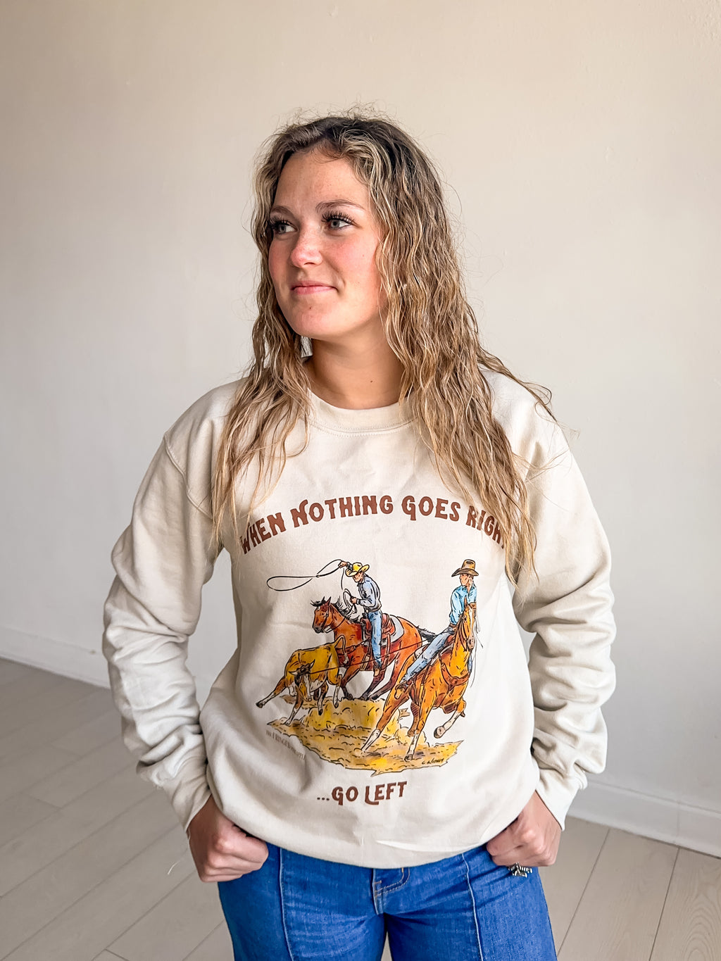 Team Roping Crewneck Sweatshirt