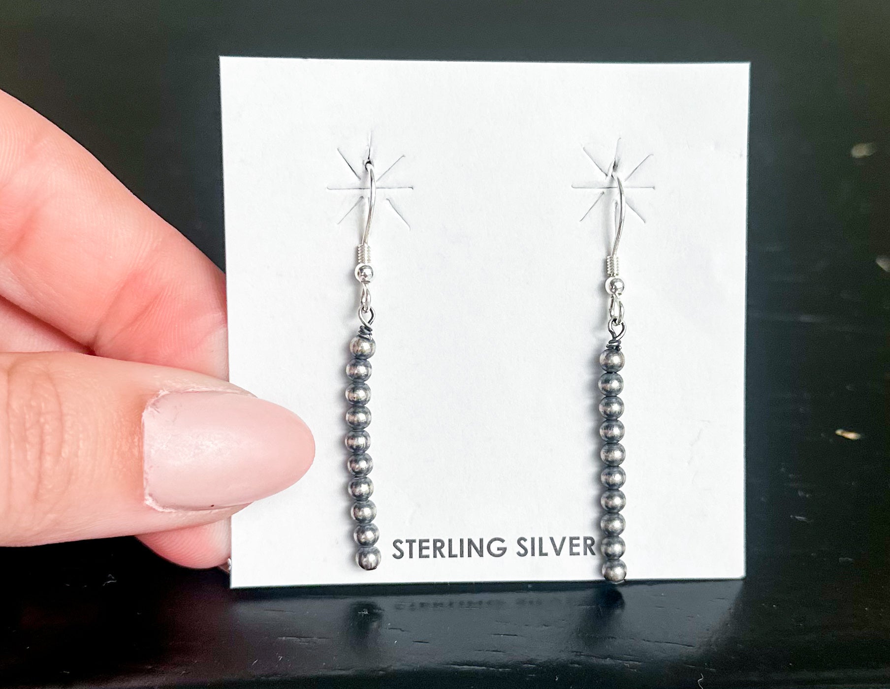 Navajo Pearl Dangle Earrings