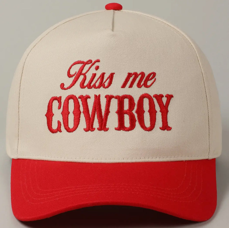 Kiss Me Cowboy Trucker Hat