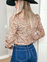 Leopard Lady Pearl Snap