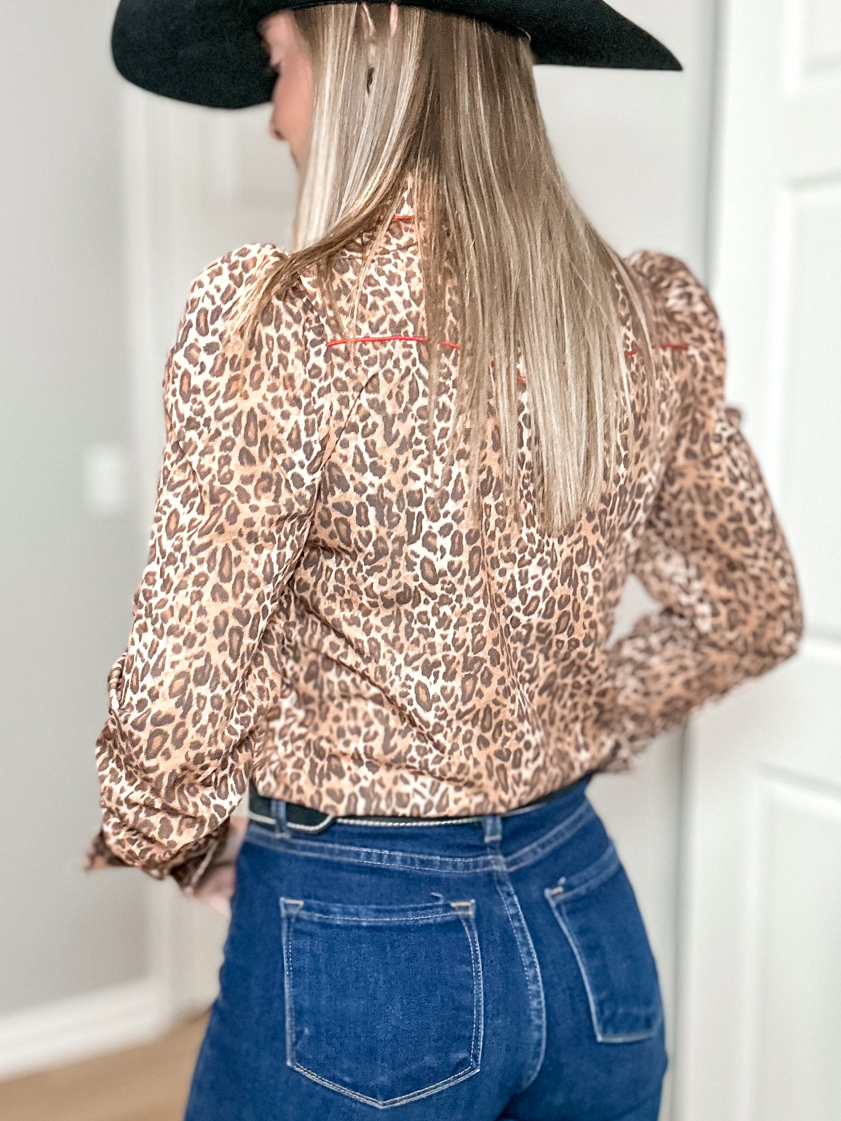 Leopard Lady Pearl Snap