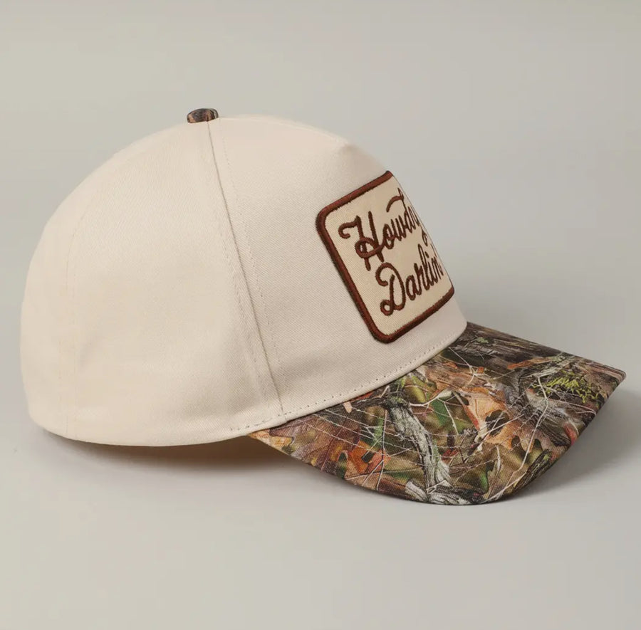 Howdy Darlin Trucker Hat (Camo)