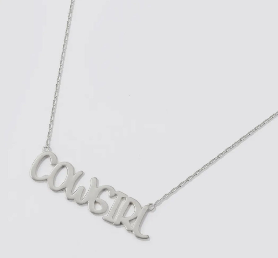 Cowgirl Necklace (Silver)