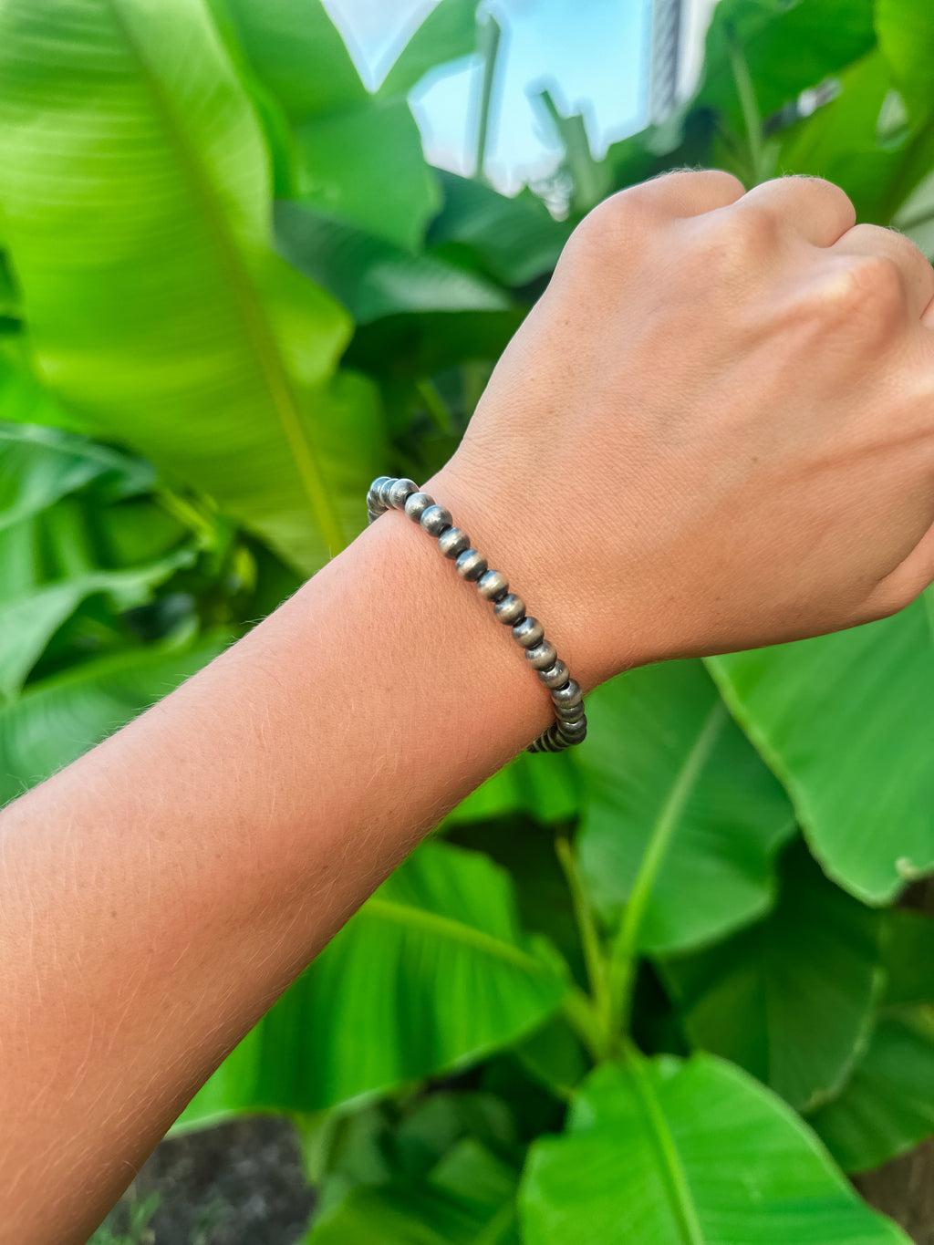 6mm Sterling Silver Pearl Bracelet