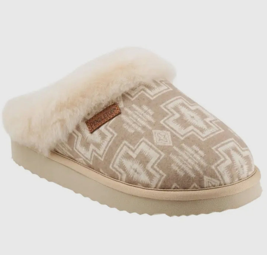 Pendleton Women’s Western Harding Slipper (Tan)