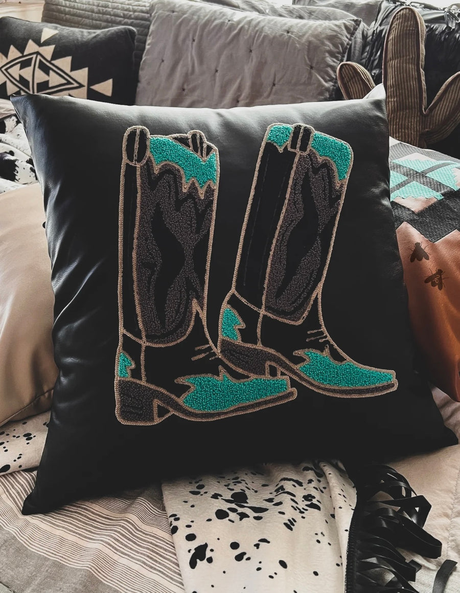 Sassy boots throw pillow case