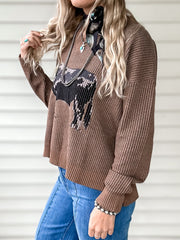 Angus Highway Knit Sweater (Brown)