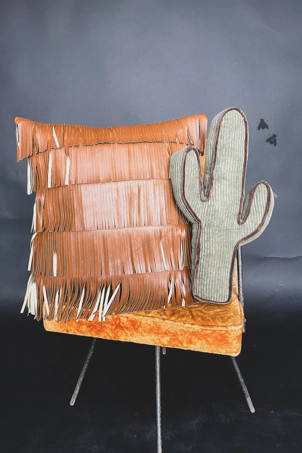 Fringe Flair Pillow Case (Saddle)