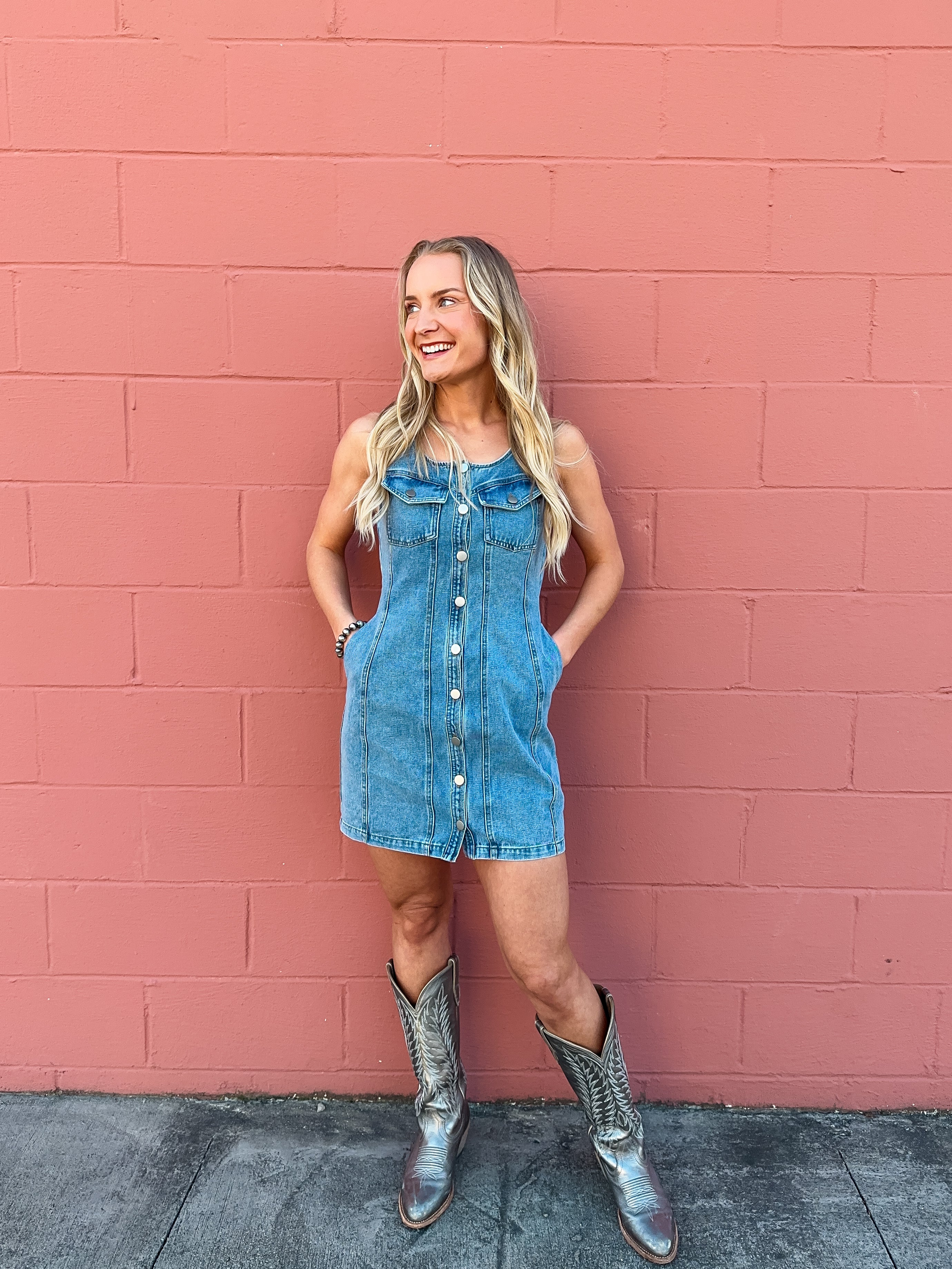 Macie Denim Dress – Gypsy Dreams Boutique