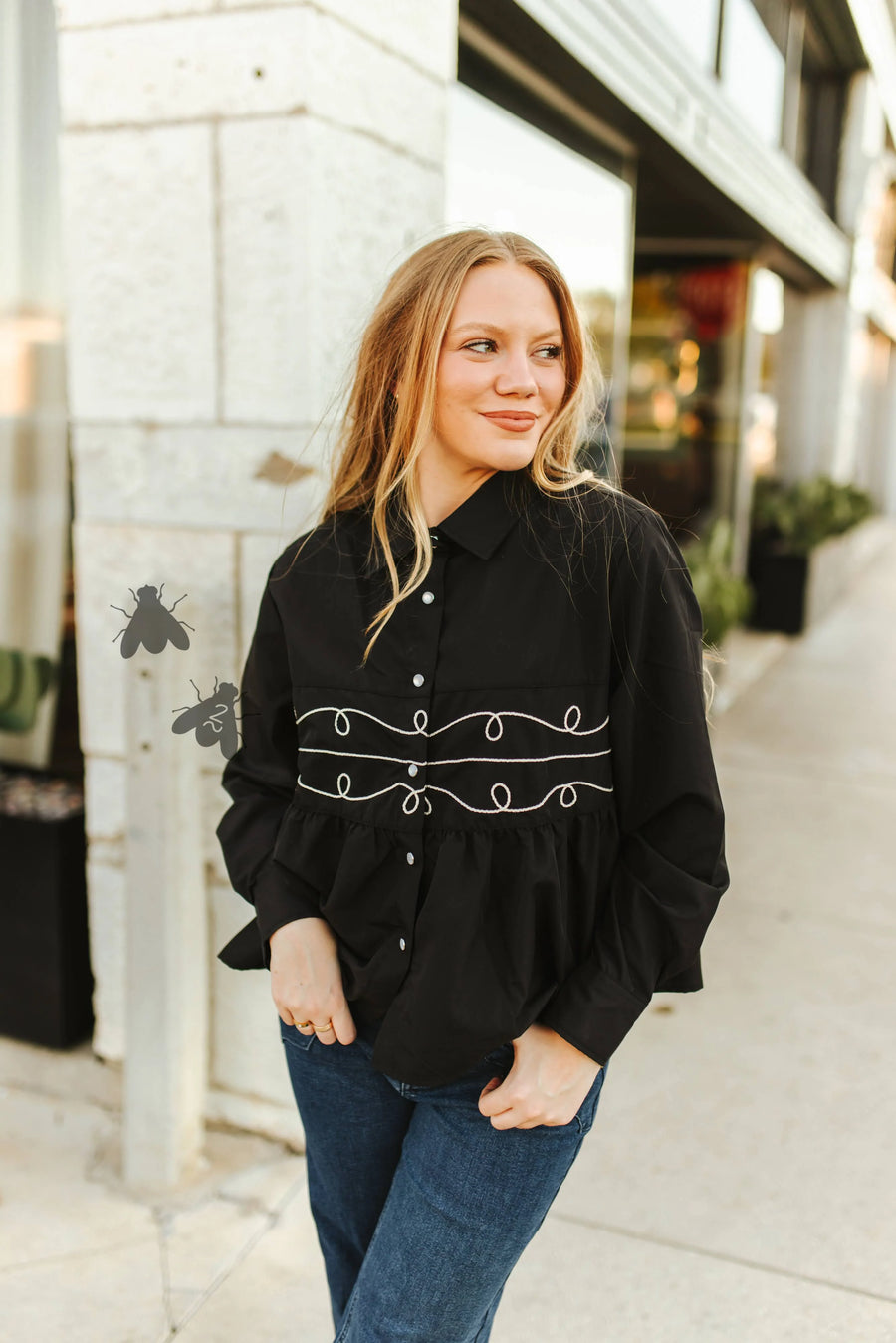 Loopty Lou Long Sleeve (Black)